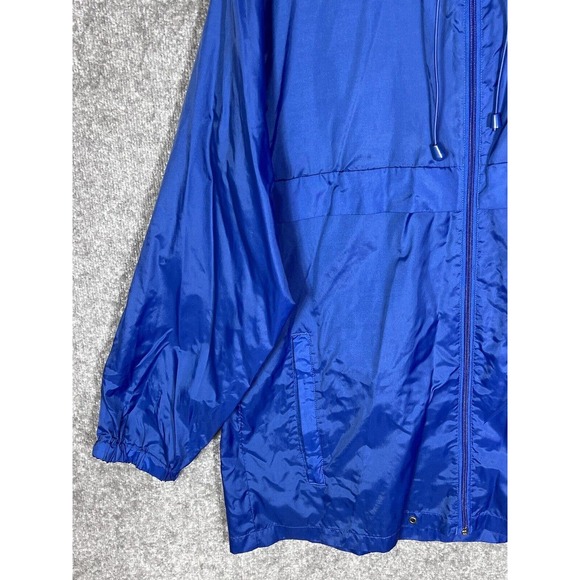 Weekender Casual Lifestyle Packable Windbreaker Jacket Coat Mens Size Large Blue - Picture 8 of 16